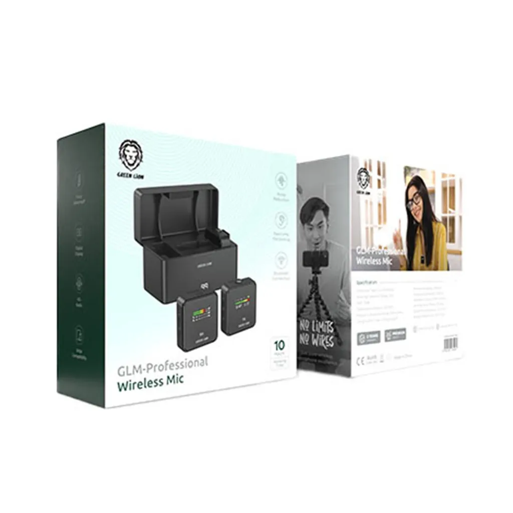 بررسی میکروفون یقه‌ ای گرین لاین Green Lion GLM-Professional Wireless Microphone دارای ۲ فرستنده