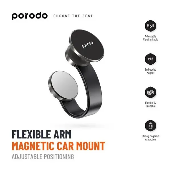 بررسی هولدر و پایه نگهدارنده پرودو PORODO MAGENTIC CAR MOUNT PD-MGHSCM مگنتی