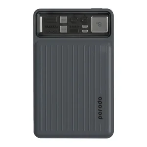 پاوربانک ۱۰۰۰۰ پرودو PORODO SLIM POWER BANK PD-PBFCH029 توان ۲۲.۵ وات و کابل متصل